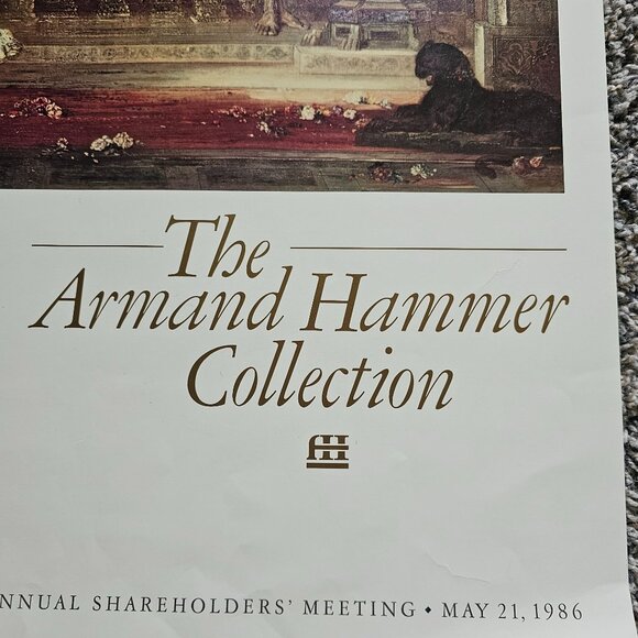 Armand Hammer Collection 1986 Shareholders Meeting Poster Gustave Moreau Salome - Picture 3 of 9